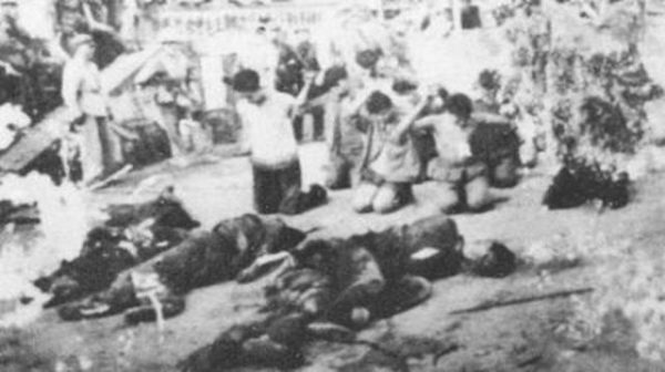 毛澤東血腥的土改中慘死的地主和被牽連而死亡的人（網路圖片）