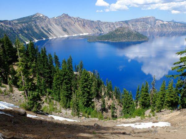 神秘之蓝 火山口湖国家公园 俄勒冈州 火山口湖国家公园 神秘之蓝 希望之声