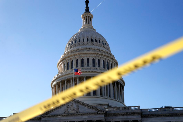 美國政府2018年「停擺」(AP Photo/Jacquelyn Martin)。