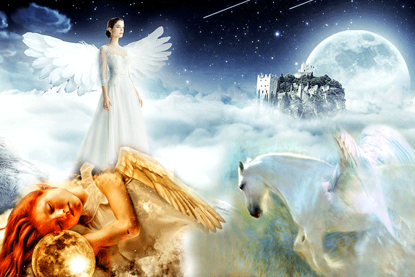有天使和聖人「託夢」傳遞更深的意義。(圖片：pixapay/SOH合成)