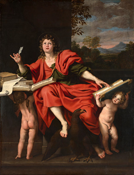 義大利畫家多美尼基諾創作的《福音作者約翰》。