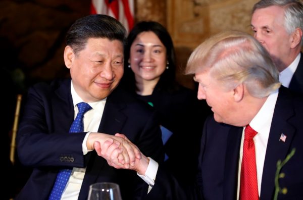 中美贸易战两大主角：习近平与川普（AP Photo/Alex Brandon）