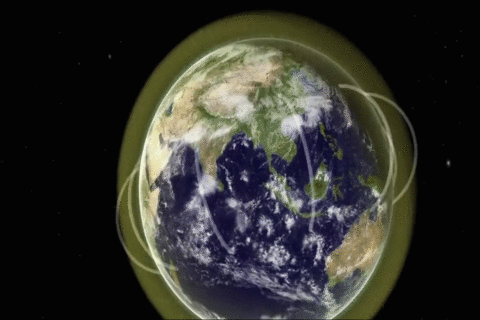 科學家探測到地球大氣層中的神秘通道。（圖片來源：CAASTRO/youtube視頻截圖）
