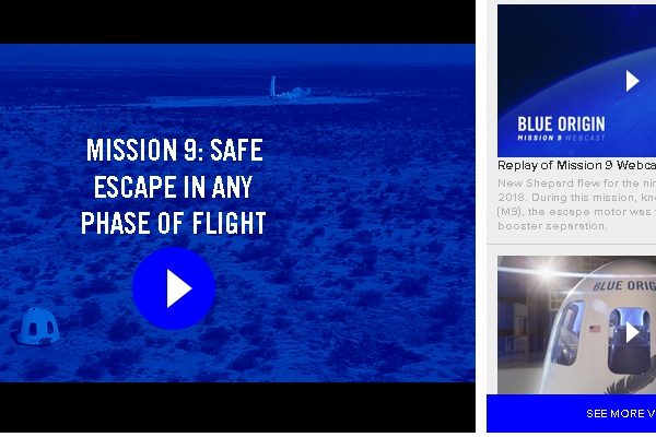 Blue Origin（圖片來源：網頁截圖webpage Screenshot）