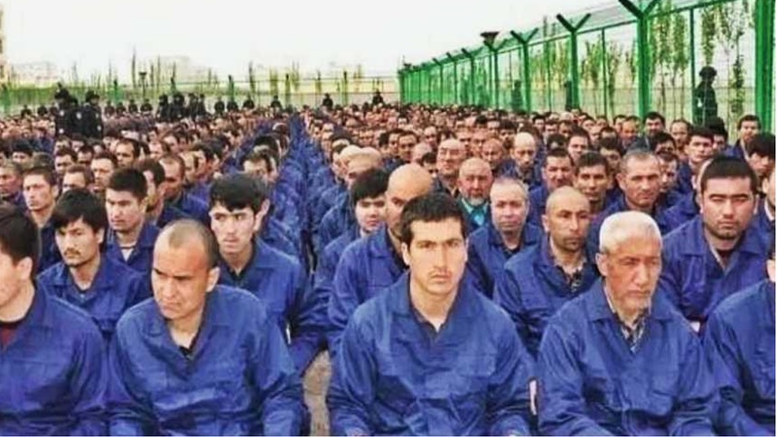 图中为新疆再教育营（欧盟人民党团网站图片）。