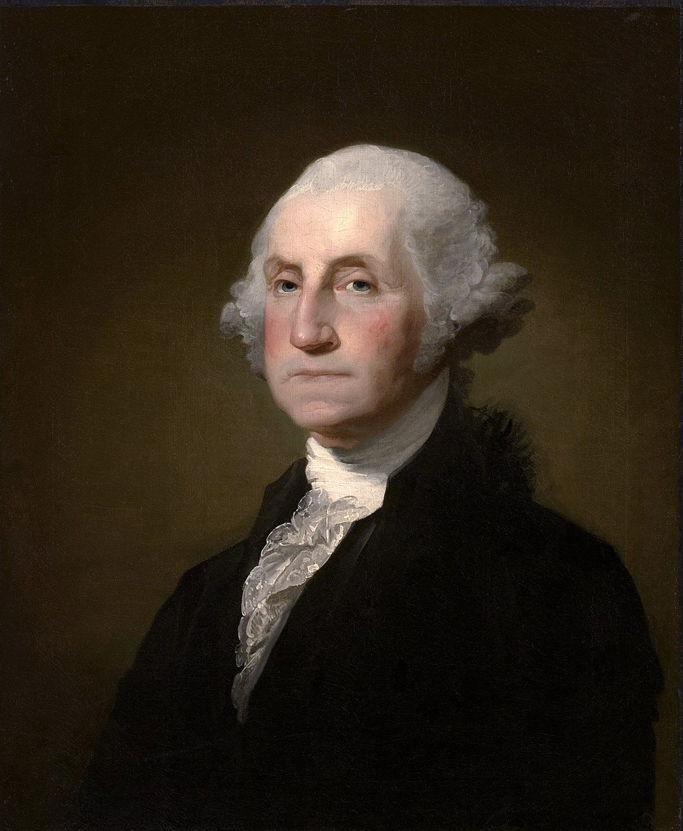 喬治·華盛頓肖像（圖片：吉爾伯特·斯圖爾特 1796年繪畫）