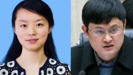 Internet rumors Wang Yanyi (left), director of the Wuhan Institute of Virology, Chinese Academy of Sciences, and her husband, Shu Hongbing, an academician of Wuhan University, are teachers and students. (Image source: Internet)