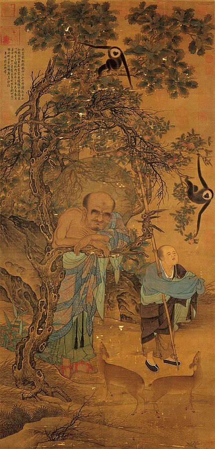 La Hán nhất quyết muốn gặp vợ cả của người đàn ông giàu có (Ảnh: [Nam Tống] Tranh của Liu Songnian, do Bảo tàng Cung điện Quốc gia sưu tầm)