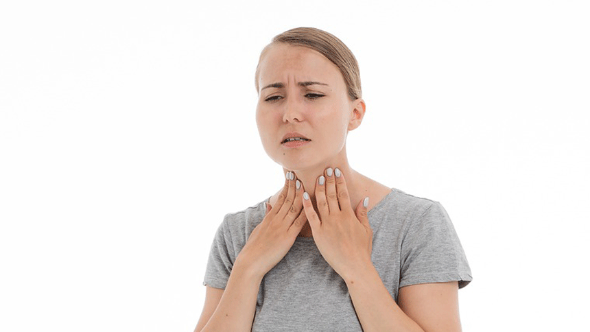 喉嚨痛（圖片：pixabay）