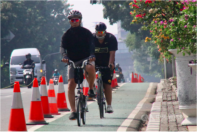 雅加達的自行車道只有25公里