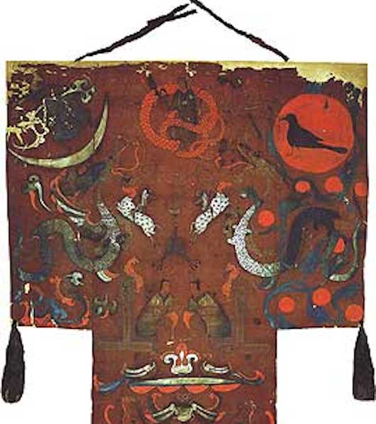 马王堆一号汉墓T型帛画局部（图片：湖南省博物馆）