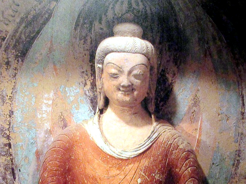 敦煌莫高窟佛像（图片：David Stanley/Mona Lisa Buddha，CC BY 2.0）