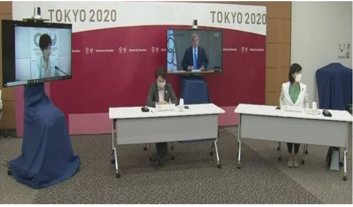 国际奥会与日本政府等单位举行东奥5方会谈，决定开放观众入场观赛，人数上限最多1万人