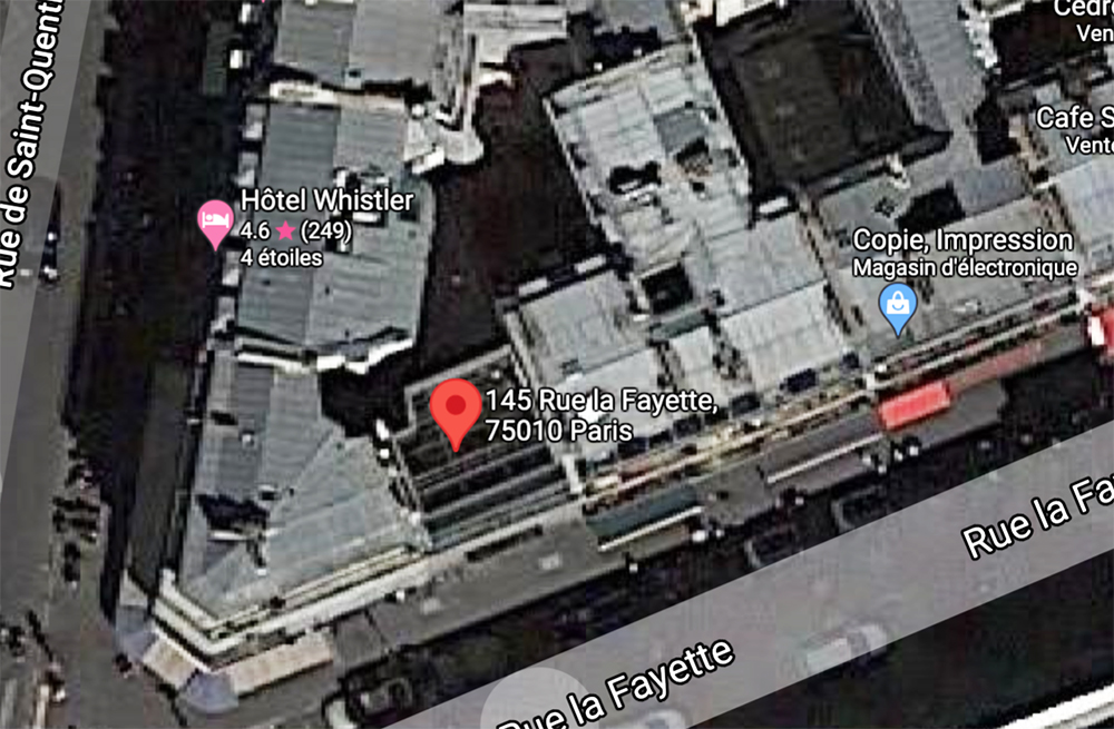 巴黎道具樓谷歌衛星圖截圖