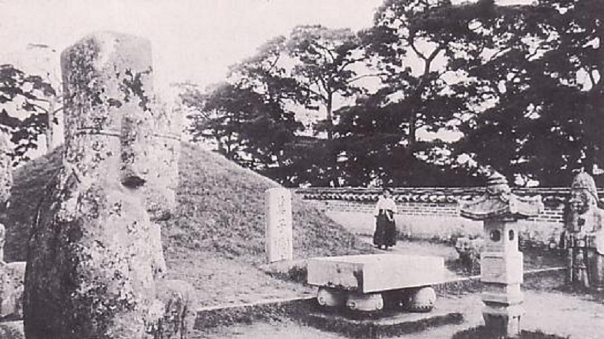 箕子陵：拍摄于日治时期 (图片：Wikipedia/CC BY-SA 3.0）