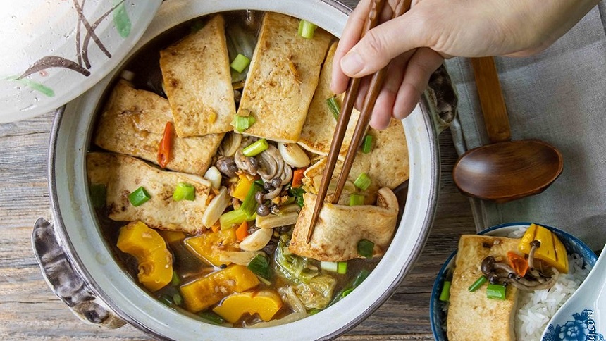 白菜豆腐煲冬季素暖锅 视频 白菜 豆腐 煲 希望之声