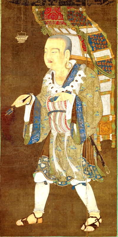 唐代 中国古画 旧蔵 書道 書画 【唐代西天取經書 玄奘高僧 書法