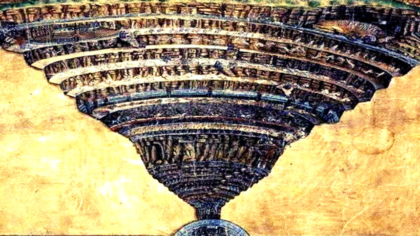 我所看到的地狱 现在已不止十八层 超出你的想象（图片：Sandro Botticelli，1510年）