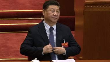 2019年3月5日，習近平在北京出席全國人大會議。（美聯社）