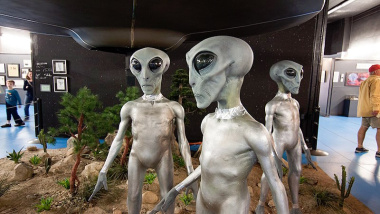 羅斯威爾 UFO 博物館的灰色外星人。（圖片：Wikimedia Commons/Jirka Matousek,CC BY 2.0)