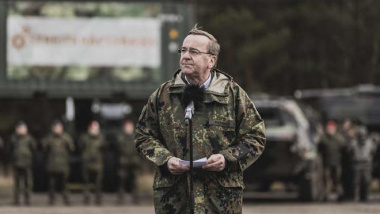 皮斯托利斯作为德国国防部长，在任内坚持向乌克兰提供更多援助，认为这样才能让欧洲赢得和平。（Florian Gaertner/photothek.de/Imago）
